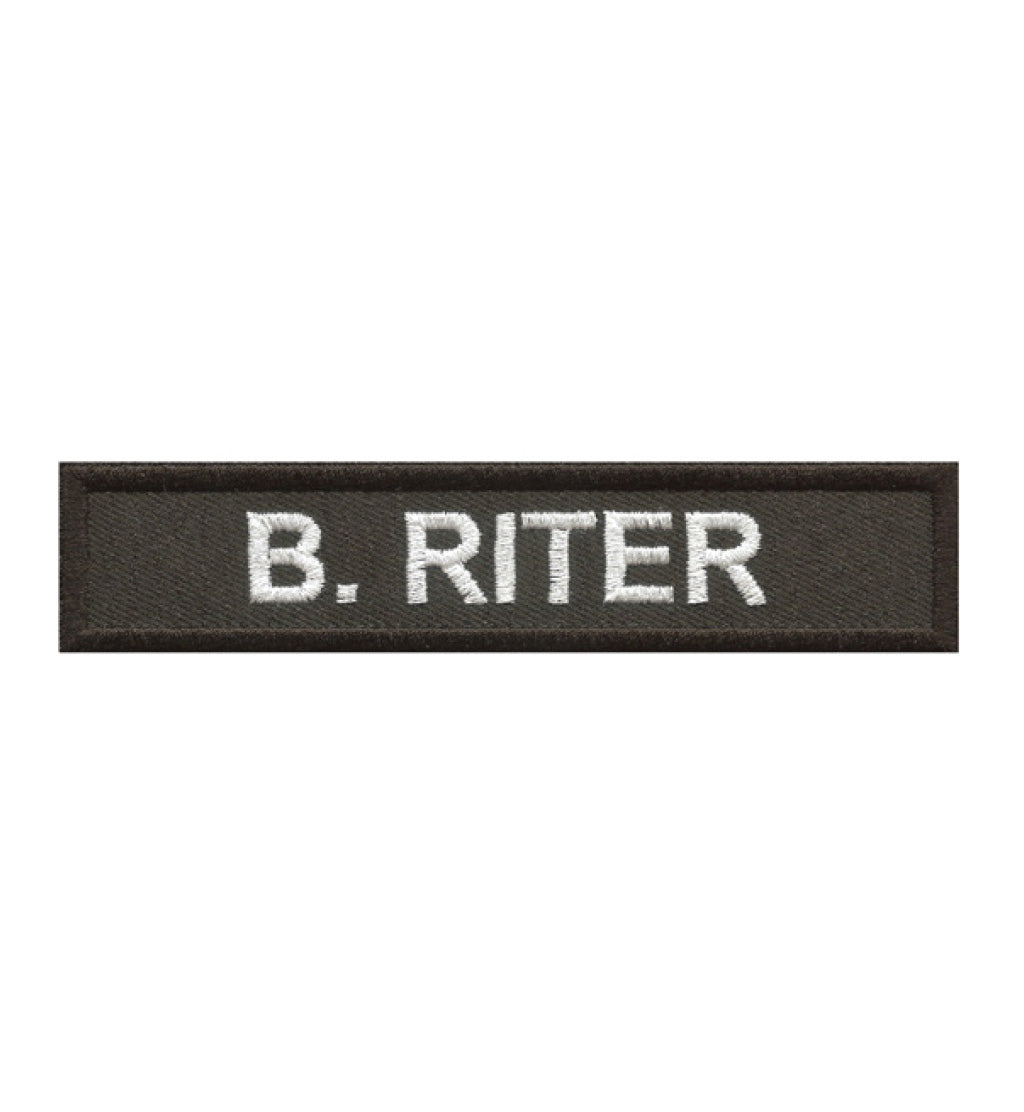 Badge d'Identifications brodée ou marqué 12 x 2.5 cm