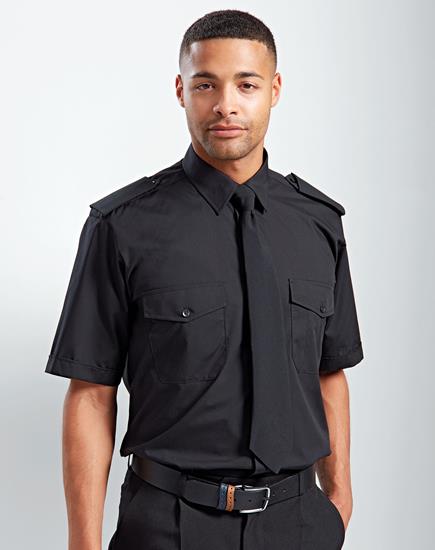 Chemise pilote MC / Homme - PW212