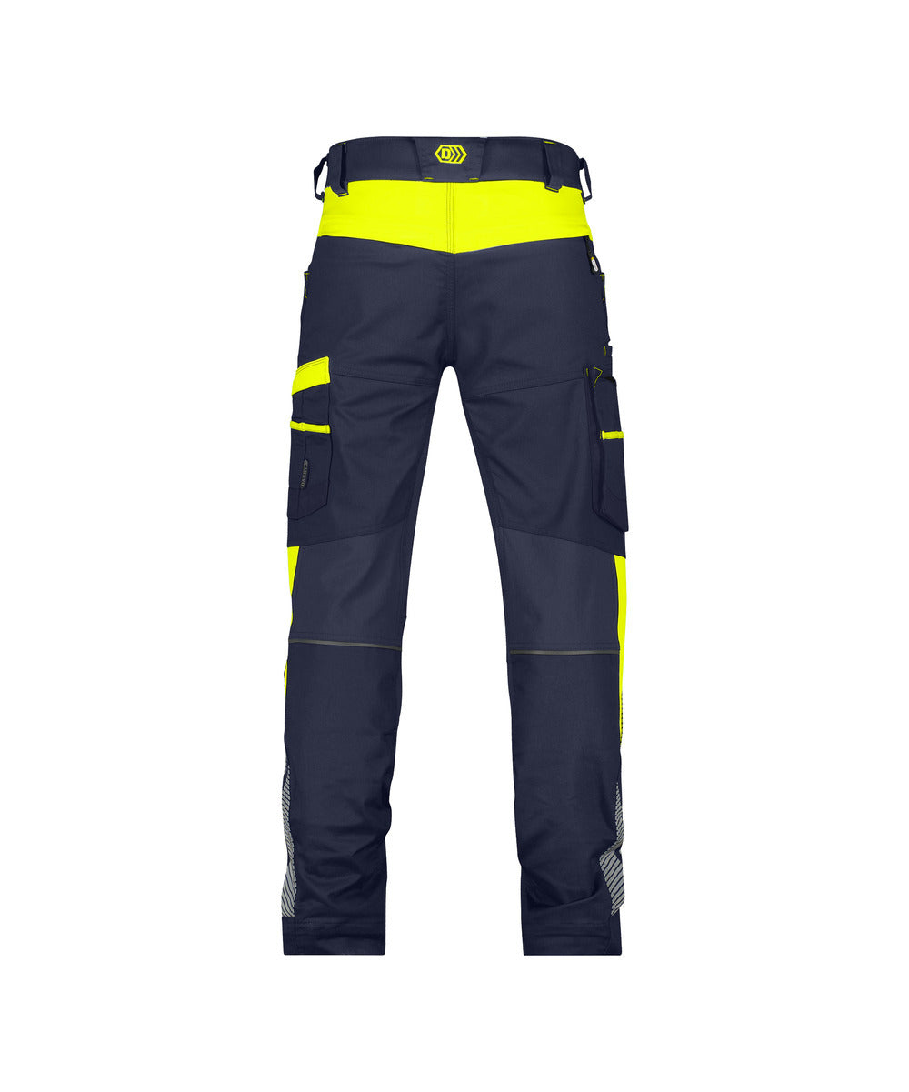 High visibility stretch trousers with knee pockets - MINNESOTA