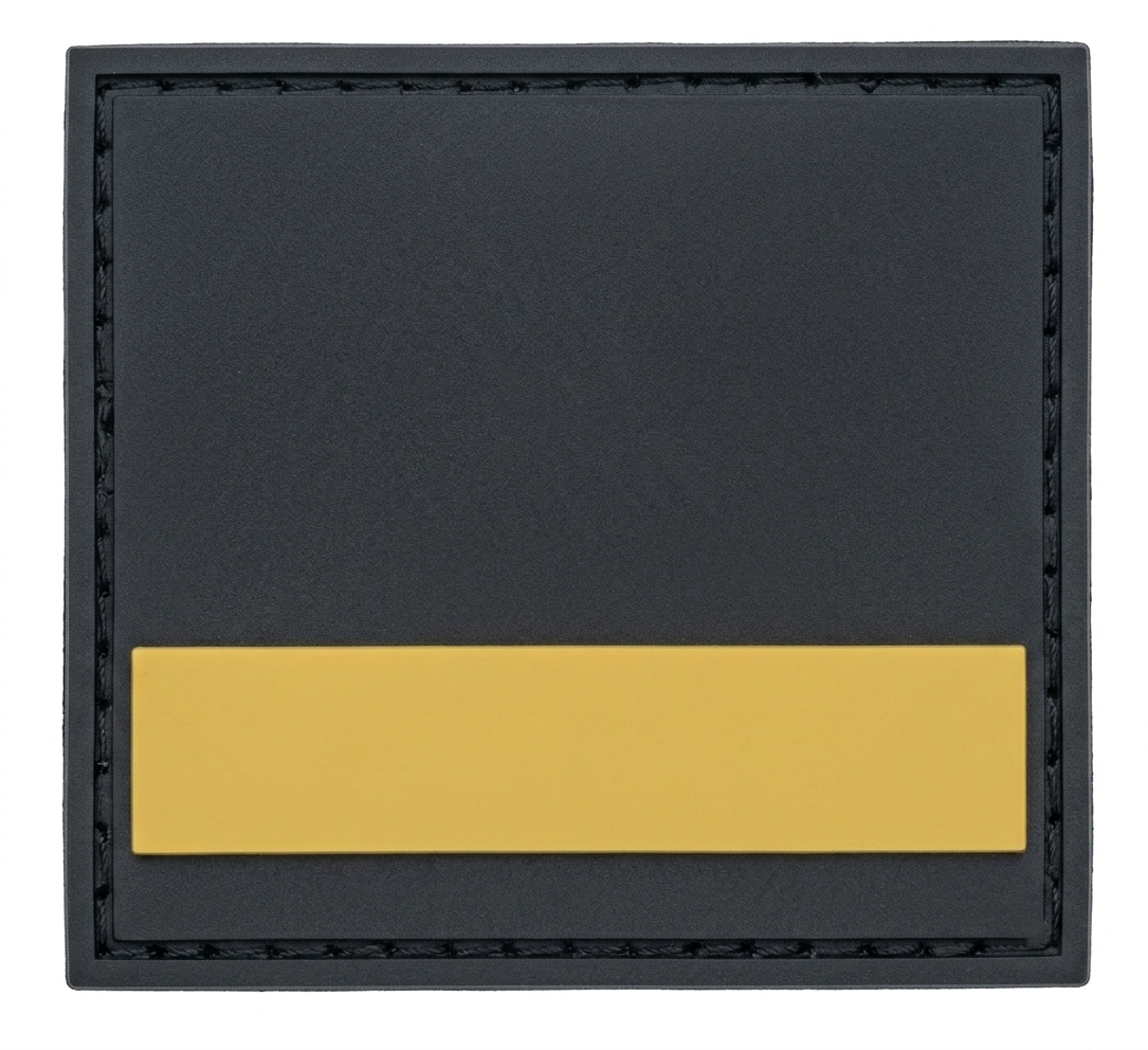 SP ranks embroidered on black fabric, mounted on CROCHET grip strips