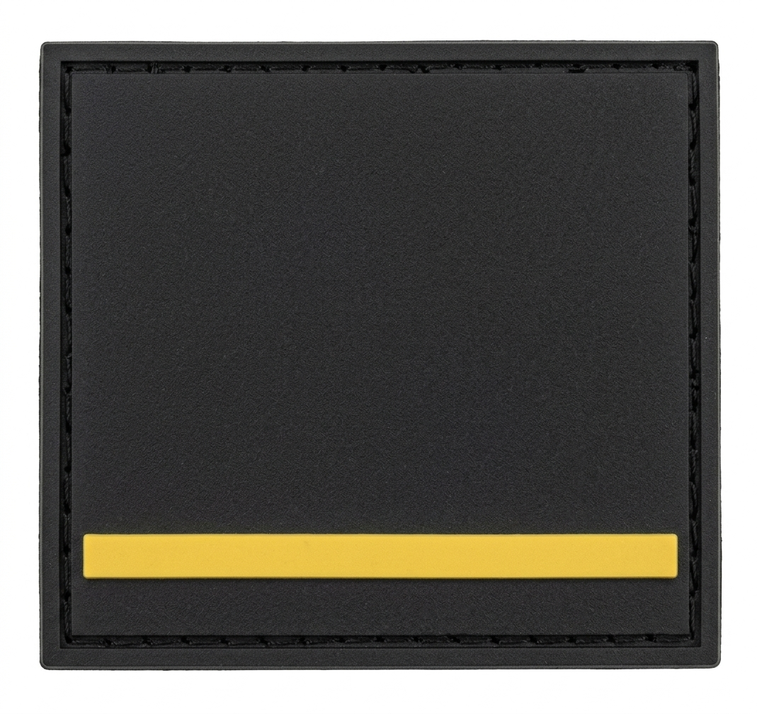 SP ranks embroidered on black fabric, mounted on CROCHET grip strips