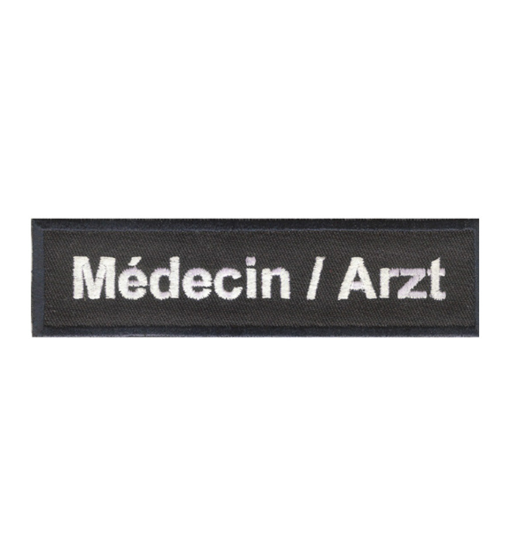 Badge d'Identifications brodée ou marqué 12 x 2.5 cm