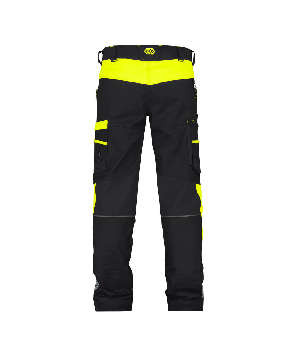 High visibility stretch trousers with knee pockets - MINNESOTA