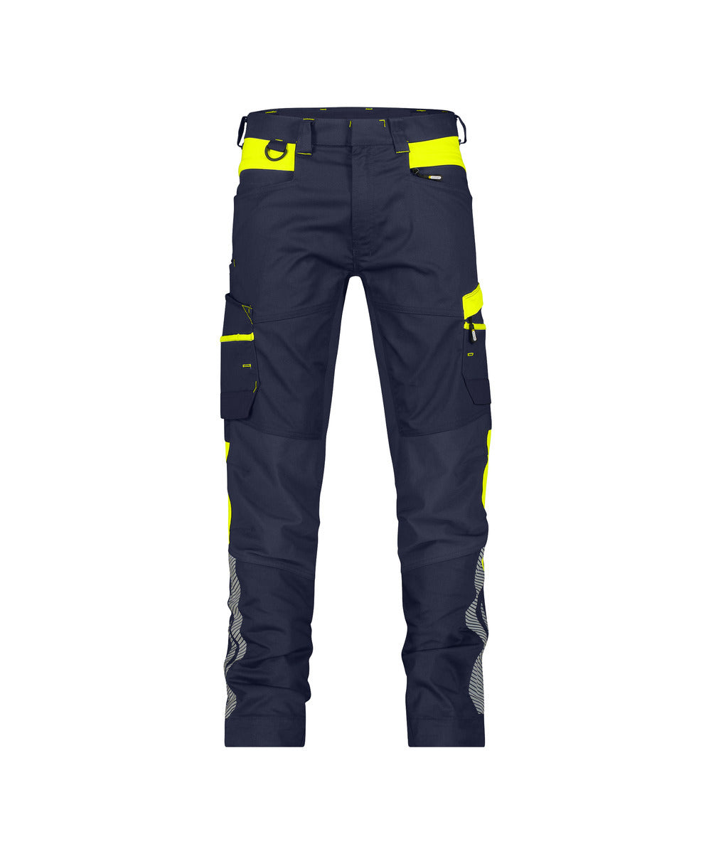 High visibility stretch trousers with knee pockets - MINNESOTA