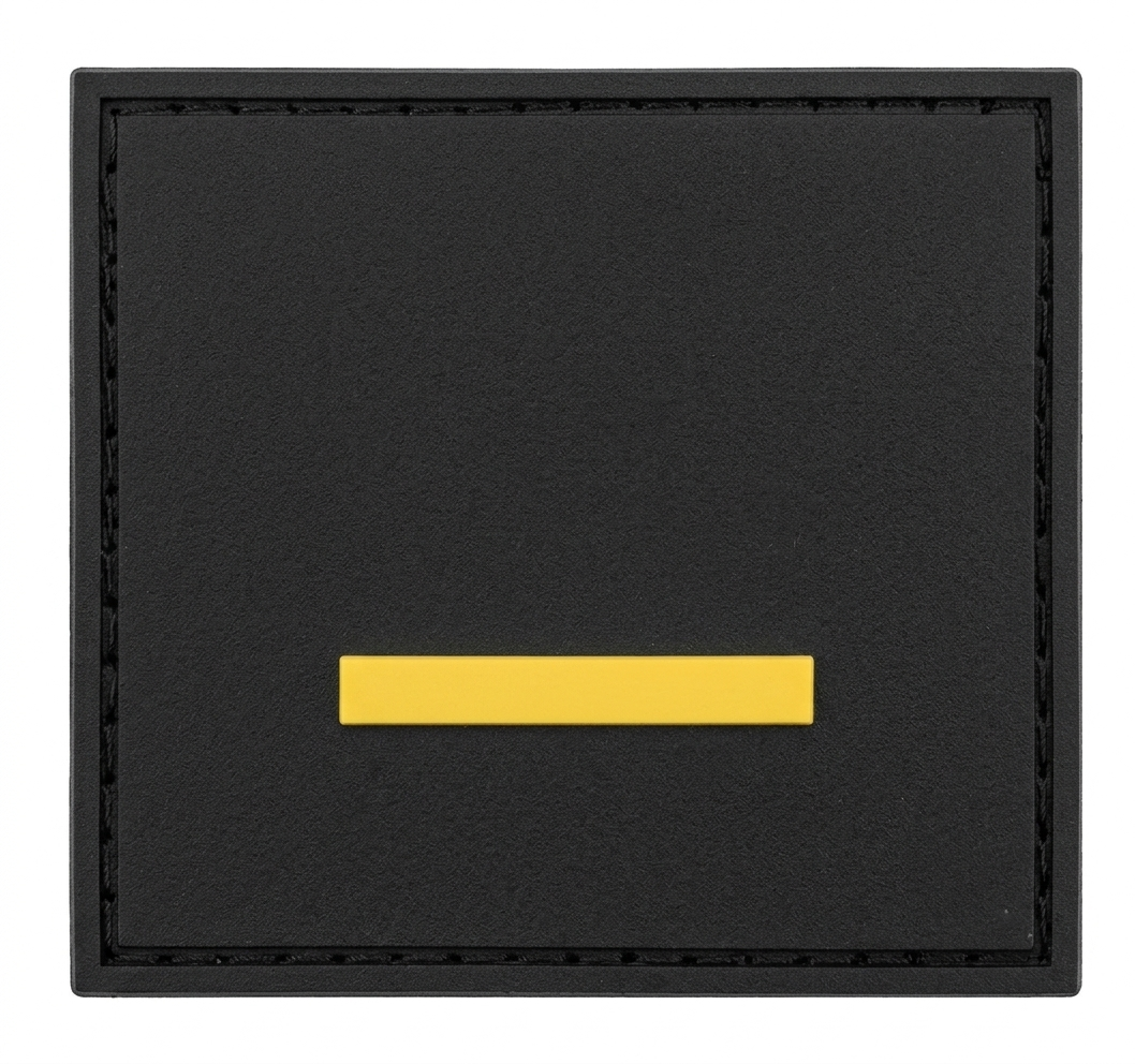 SP ranks embroidered on black fabric, mounted on CROCHET grip strips