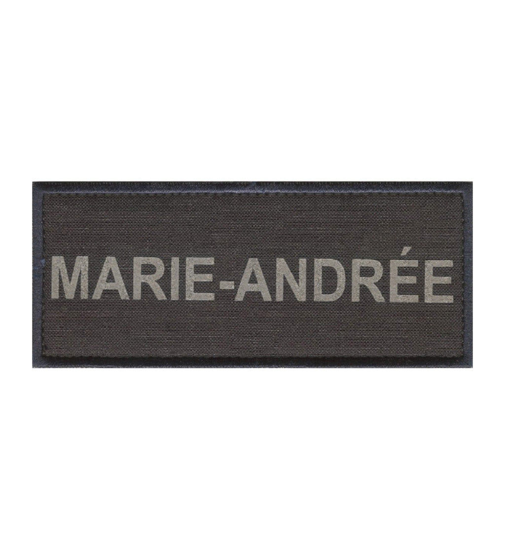 Badge d'Identifications brodé ou marqué 12 x 5 cm