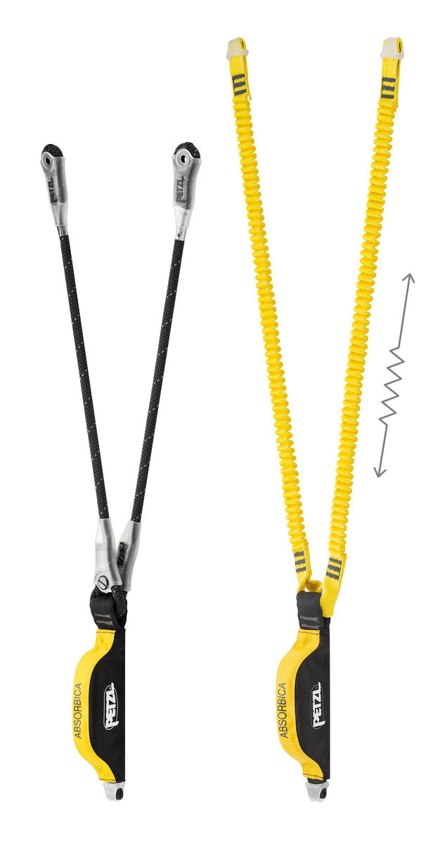 Double lanyard with integrated energy absorber ABSORBICA-Y - L012AA